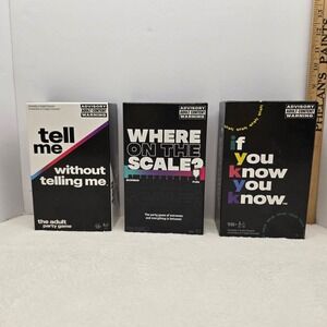 Adult Party Game Bundle Tell Me Without Telling Me Where On The Scale IYKYK